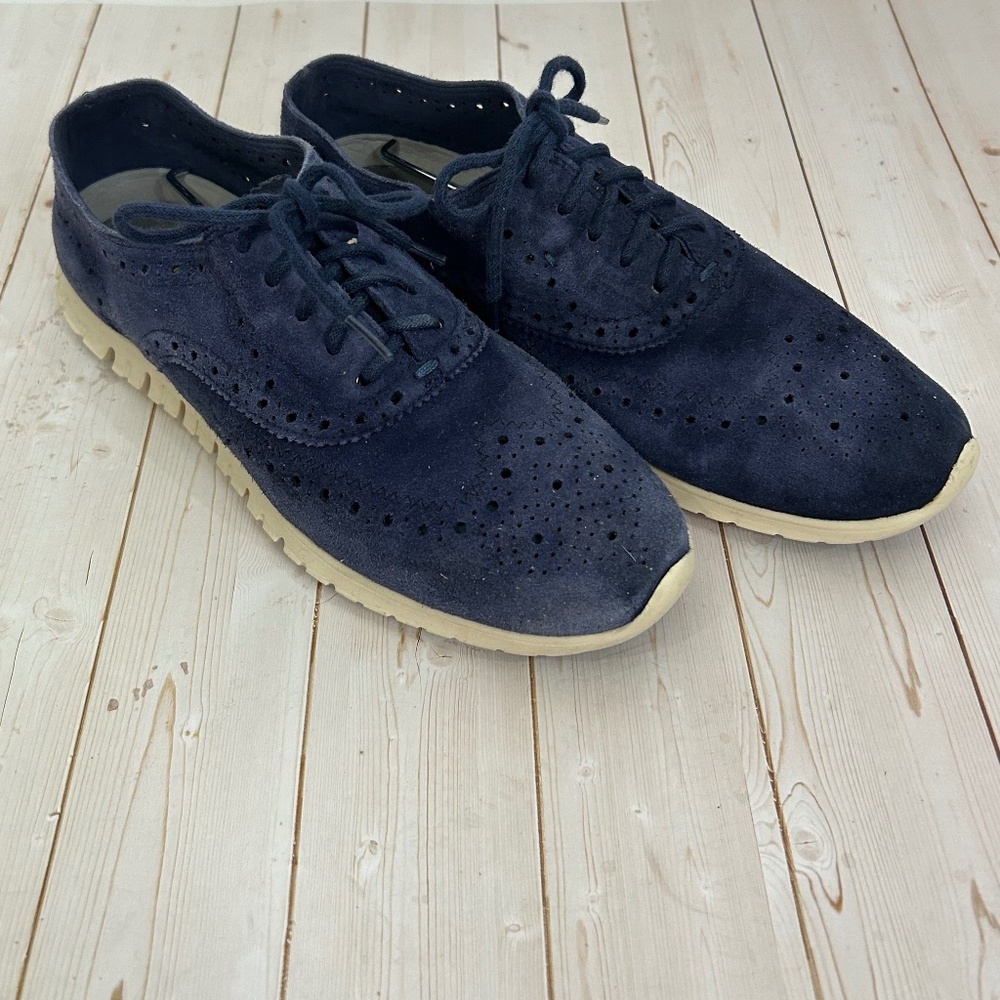 Cole Haan Zero Grand Women's Oxfords Wingtip Dress Shoes Size 7 B Suede